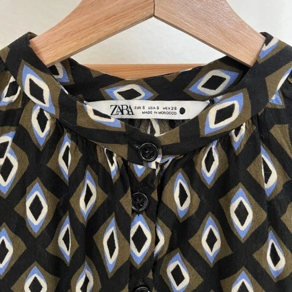 Zara Printed Dress Size S - Picture 7 of 7